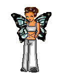 Animated Brunette Butterfly